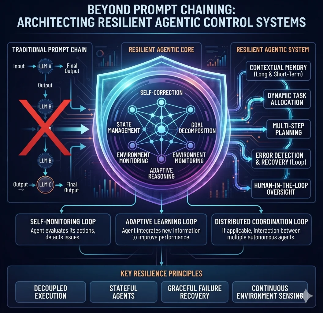 Beyond Prompt Chaining: Architecting Resilient Agentic Control Systems